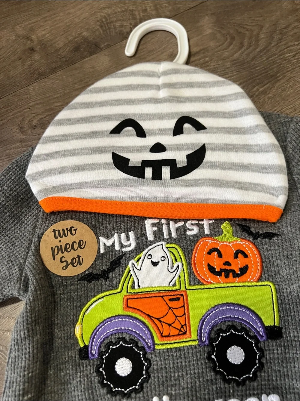 Baby Essentials “ My First Halloween “ 2 Piece Set Size 6 Months New